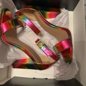 Rainbow Multicolor Women's Heels